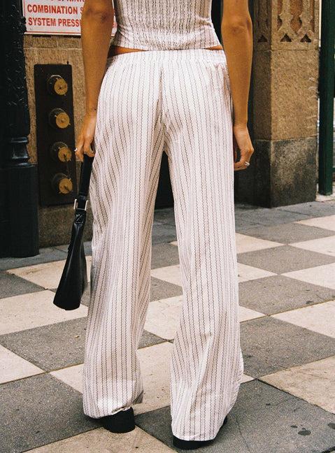 Boarder Pants White Stripe Product Image