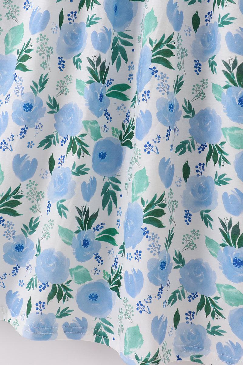 Bow applique print mom&me dress Product Image