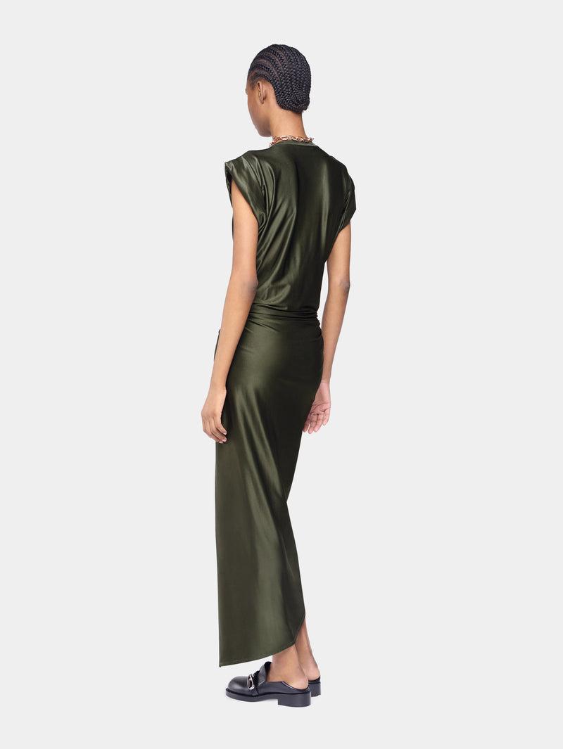 DRAPED LONG DRESS IN JERSEY Product Image