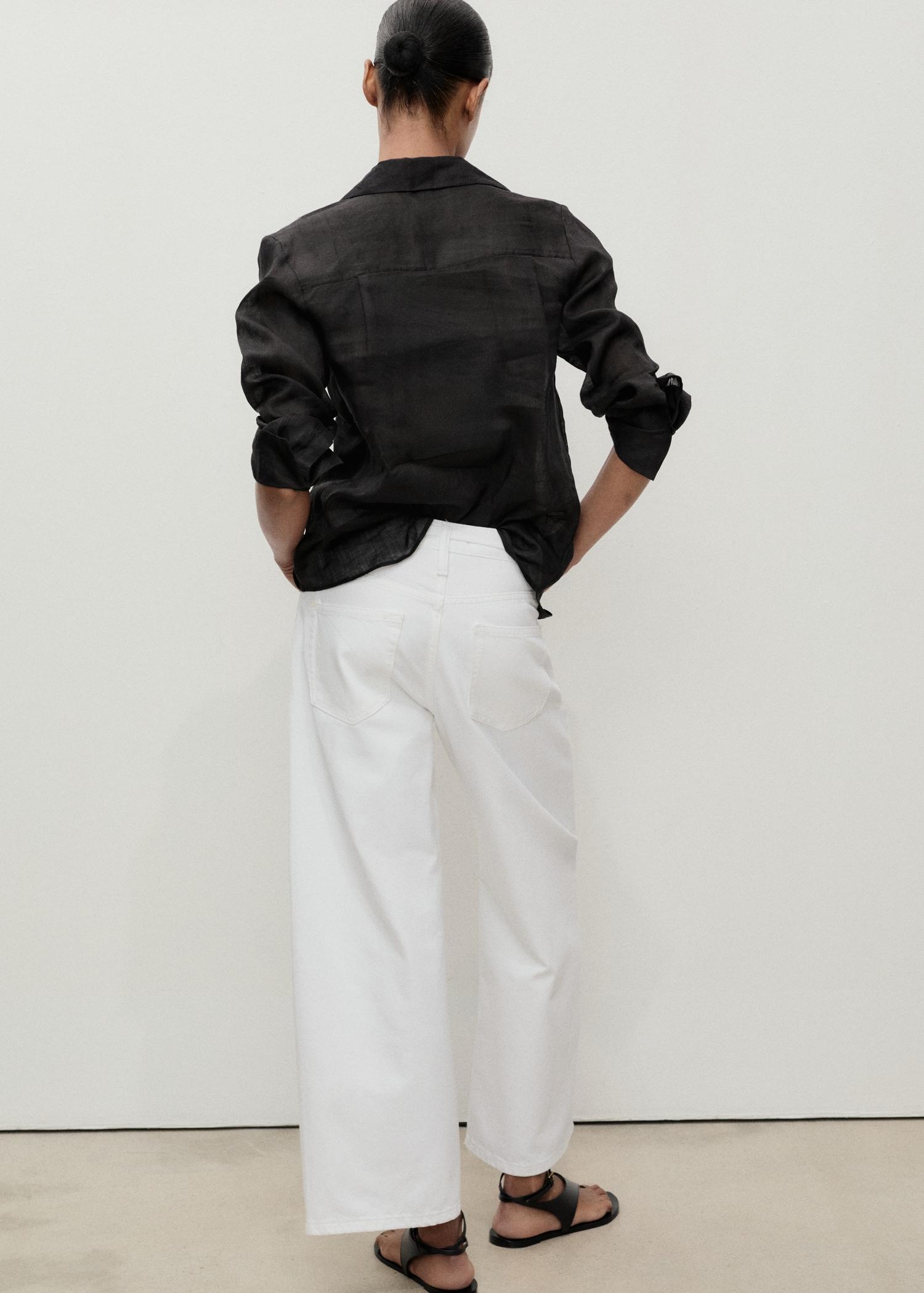 Balloon jeans with belt - Women | MANGO USA Product Image