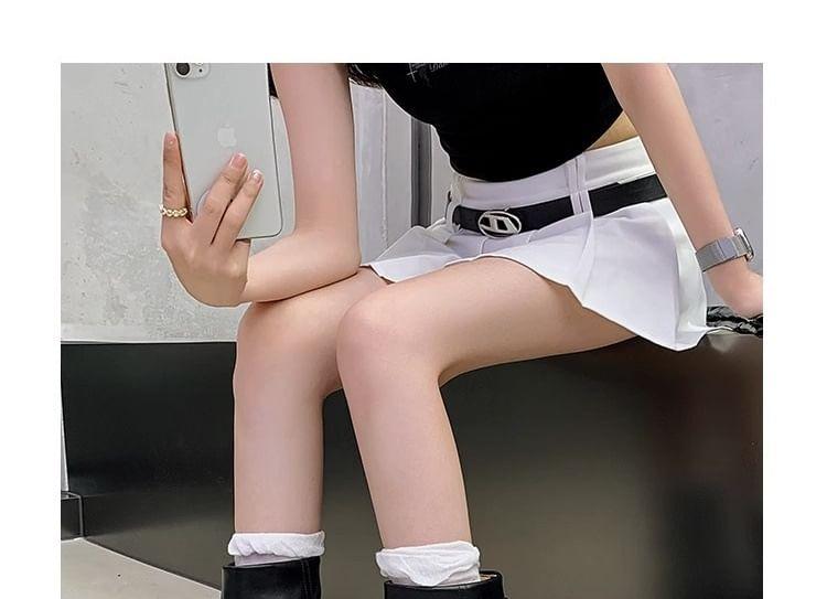 Platform Buckled Mid Calf Boots Product Image