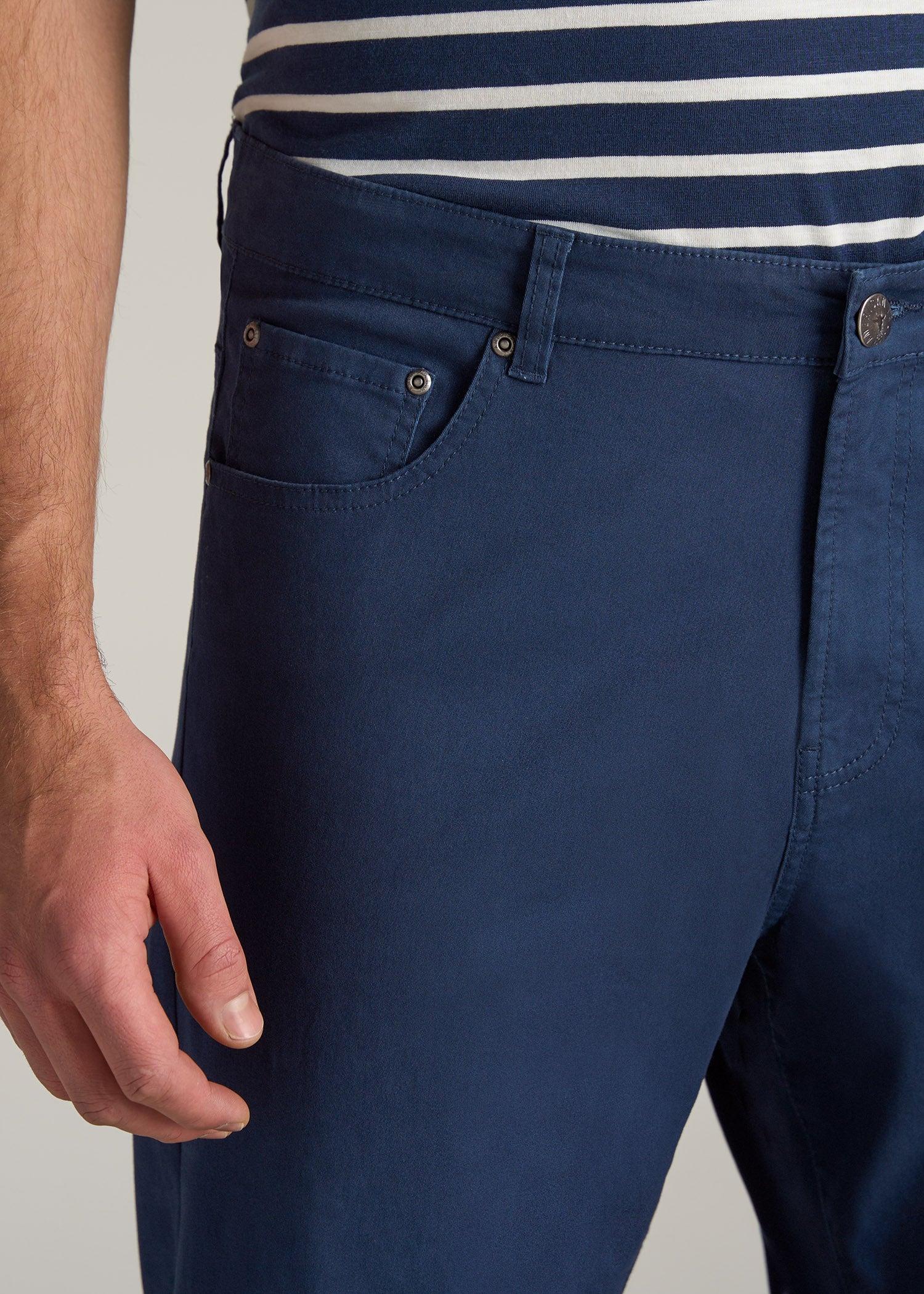 J1 STRAIGHT Leg Five-Pocket Pants for Tall Men in Marine Navy Male Product Image