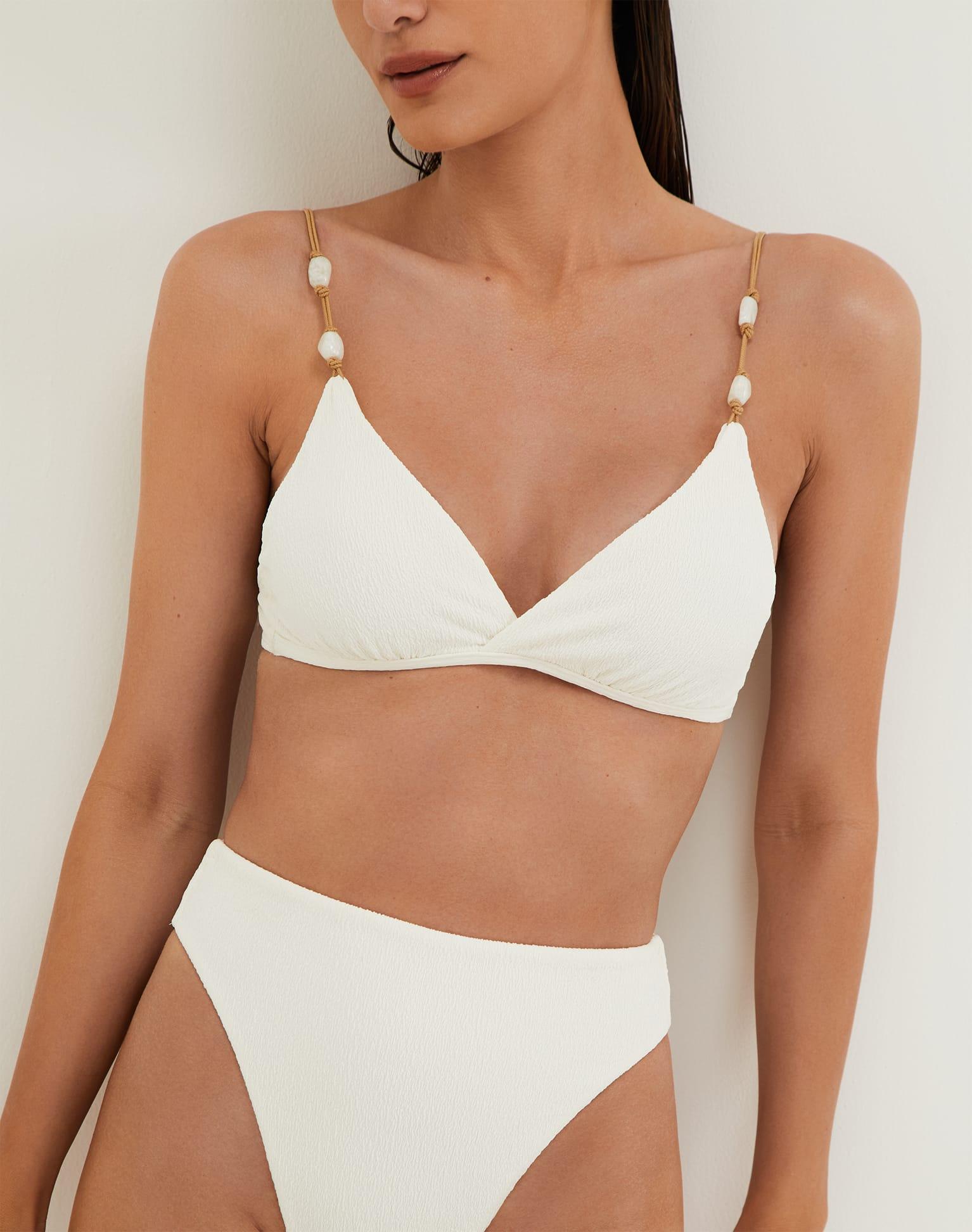 Firenze Gigi Hot Pant Bottom - White Product Image