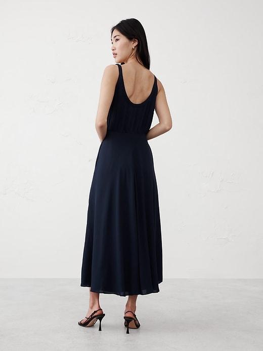 Scoop-Neck Midi Dress Product Image