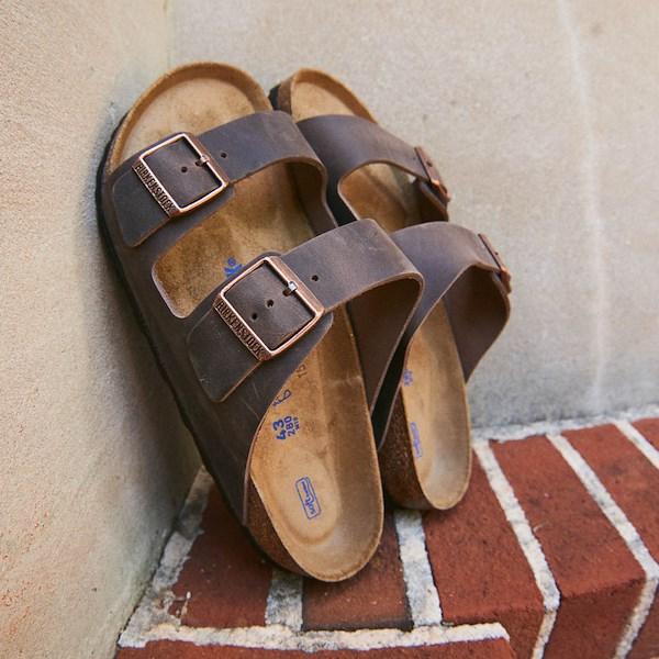 Mens Birkenstock Arizona Soft Footbed Slide Sandal - Habana Product Image