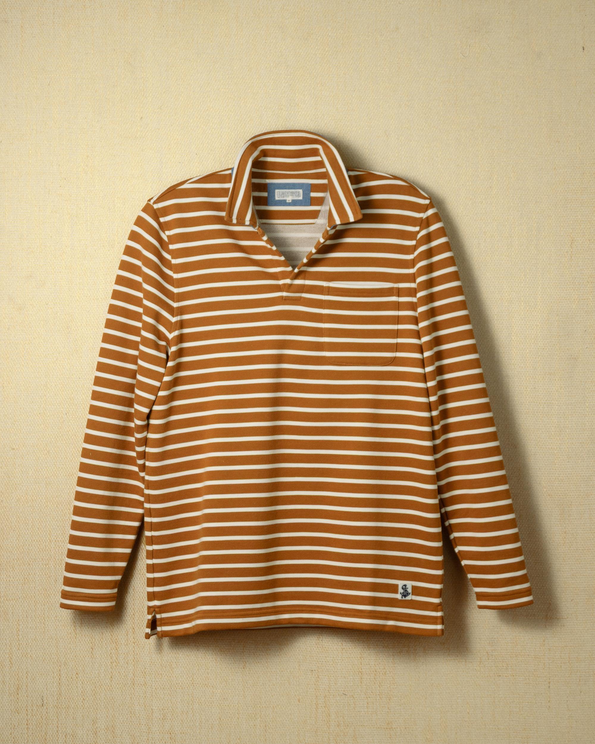 Acadia Polo in Acorn/Cream Loopback Terry Product Image