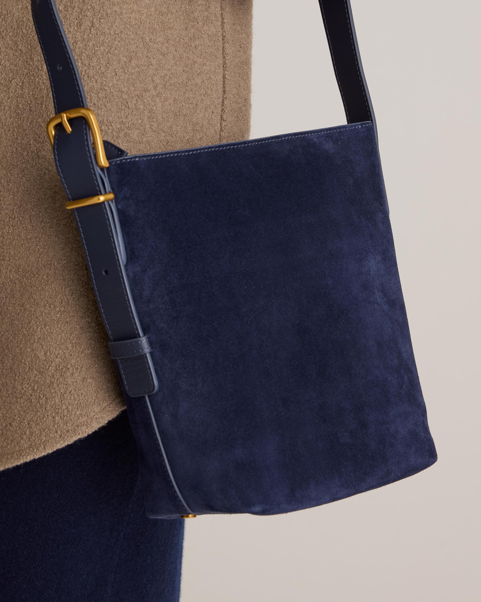 Quince | Women's Italian Suede Bucket Crossbody Suede Leather Product Image