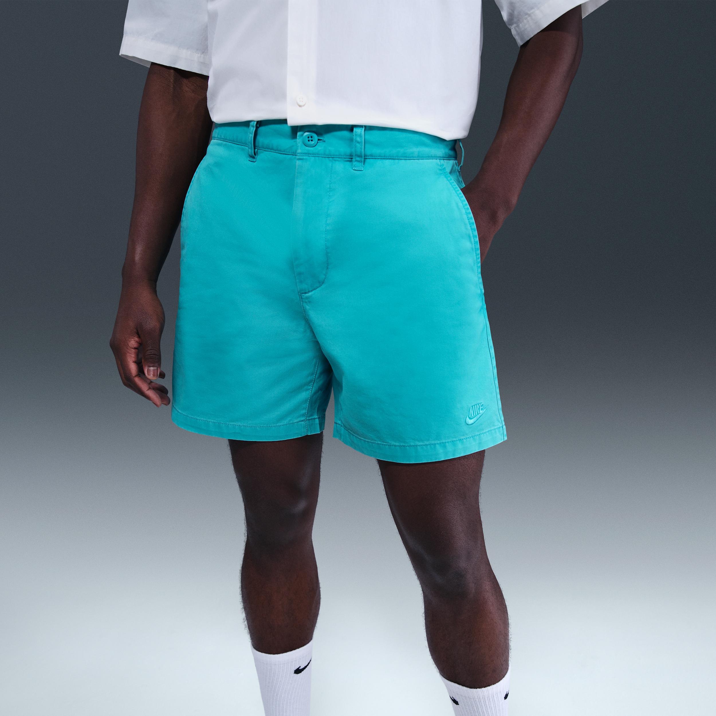 Nike Mens Club Washed Chino Shorts | HJ2658-345 Product Image