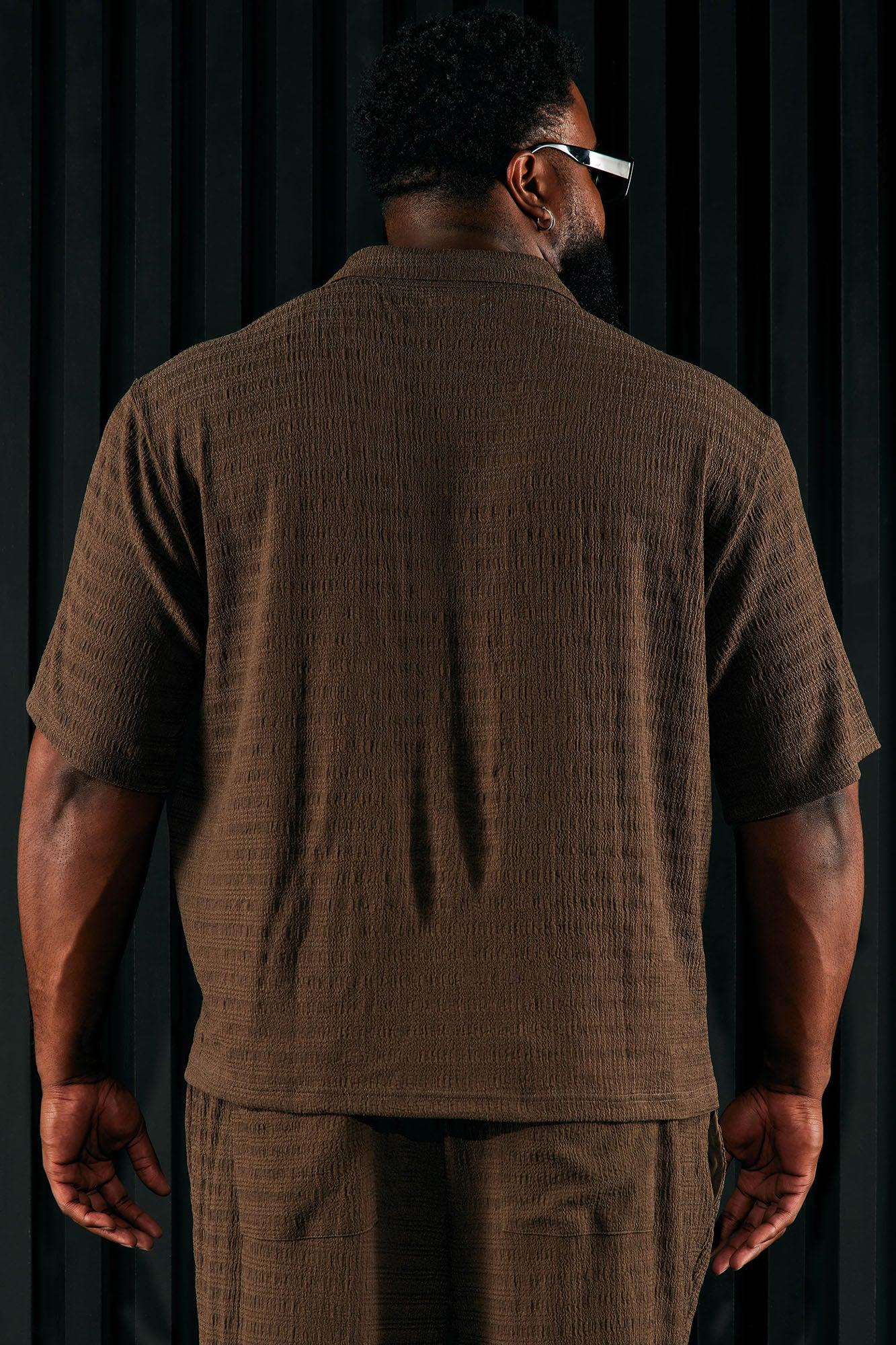 Boca Button Up Shirt - Brown Product Image