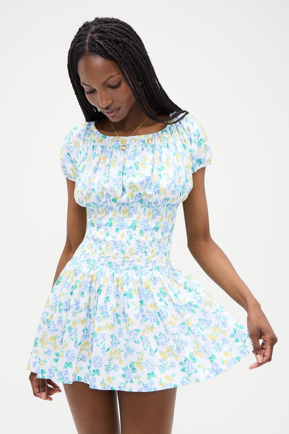 Sadie Mini Dress - Coastal Floral Product Image