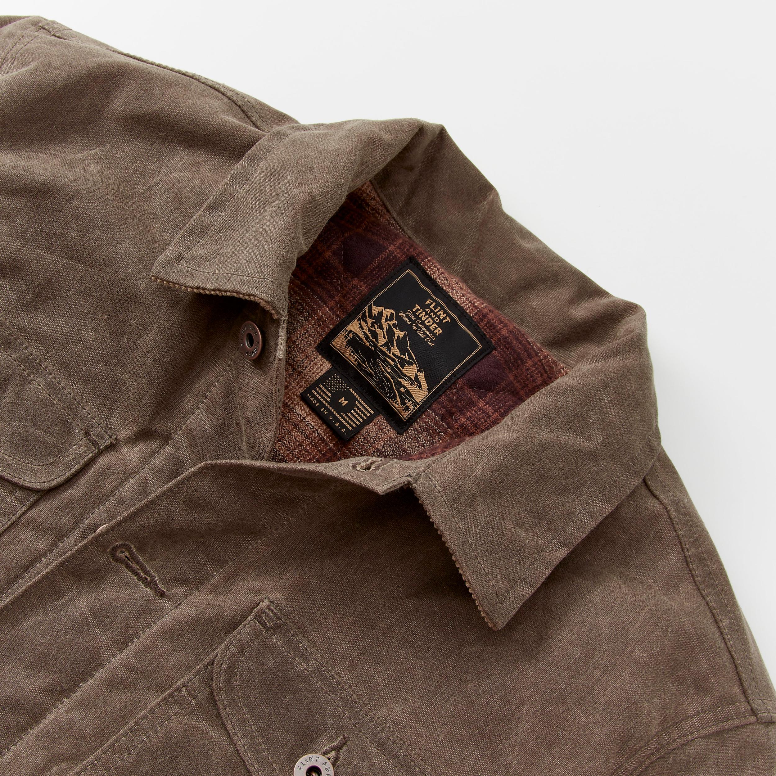 Flannel-Lined Quilted Waxed Rancher Jacket Product Image