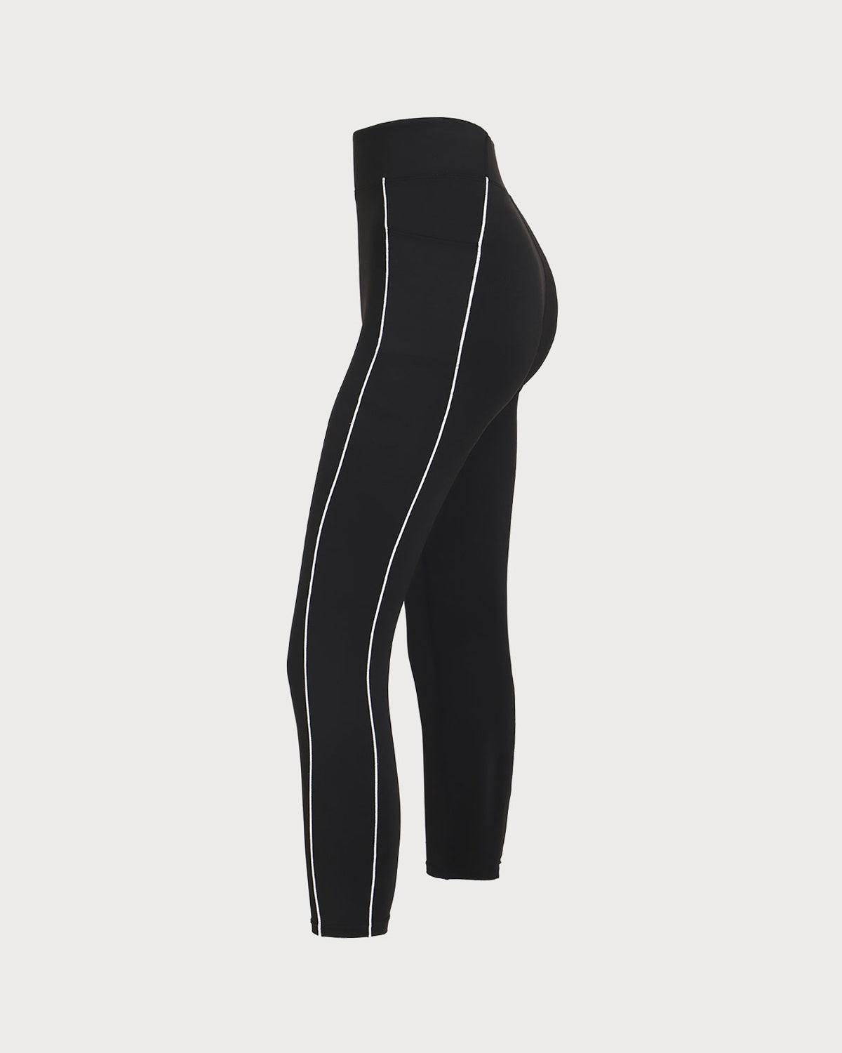 Black High Waisted Yoga Leggings Product Image