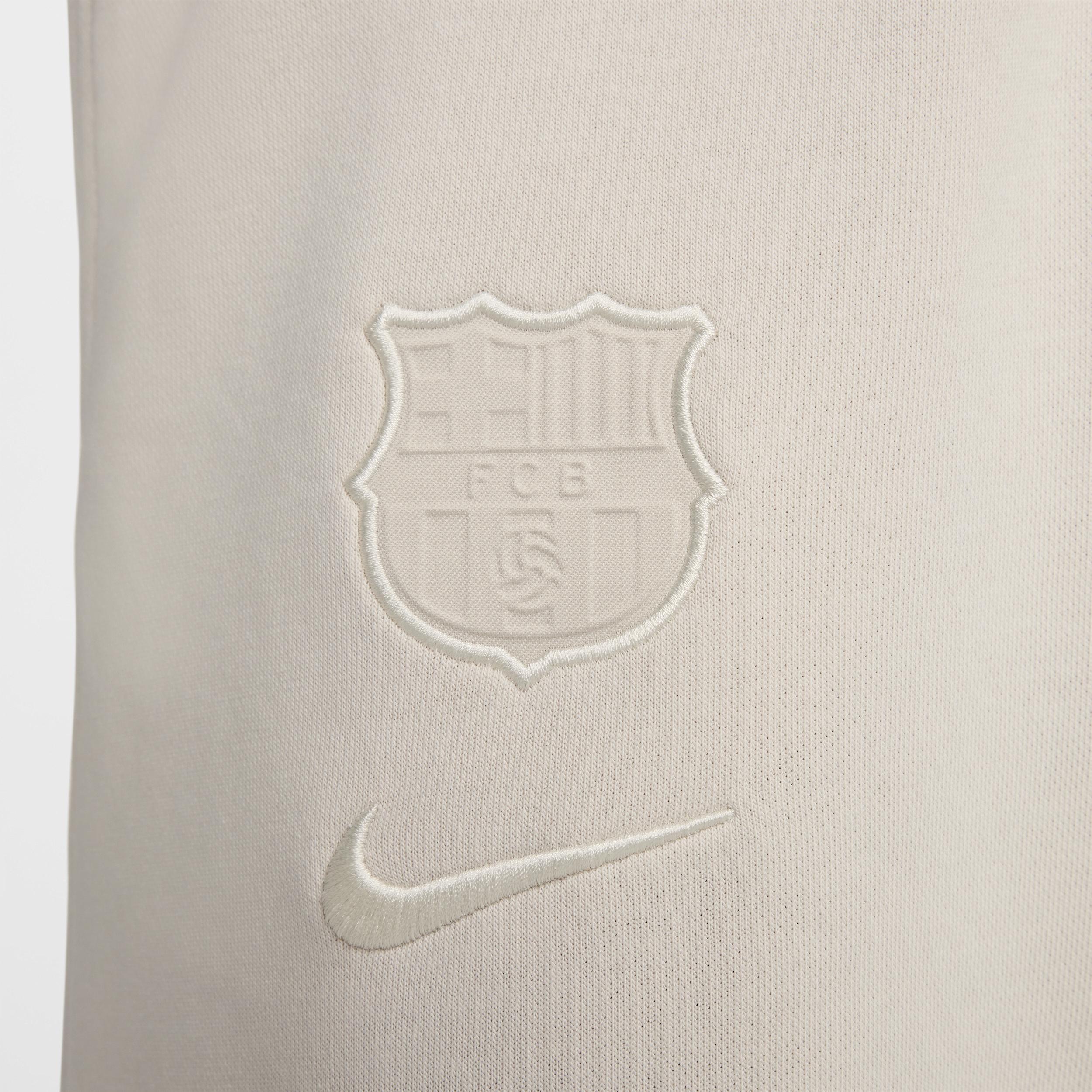 FC Barcelona Club Home Nike Mens Soccer French Terry Jogger Pantsin | FQ3031-104 Product Image
