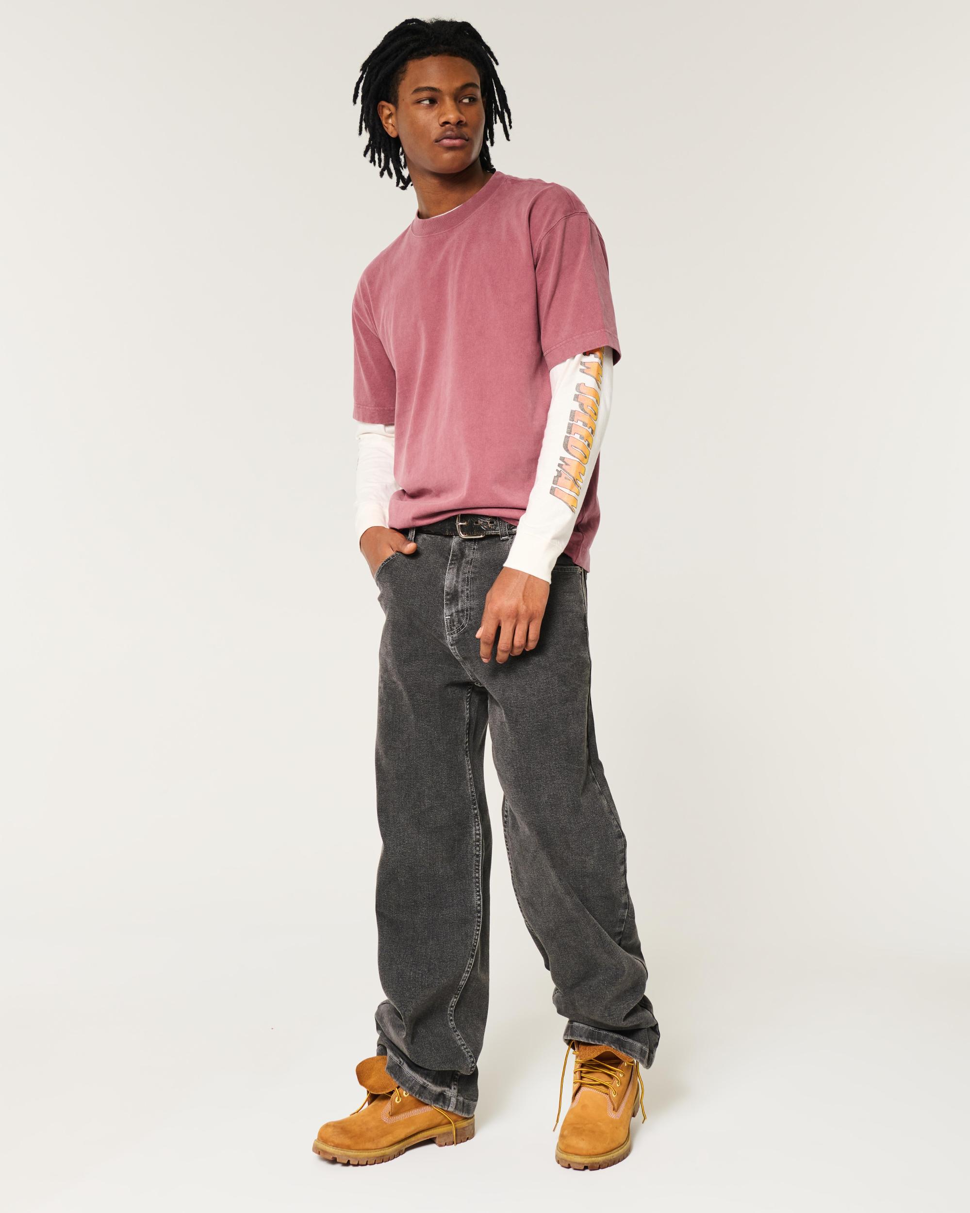 Dalix Mens Lil Smile Heavy Weight Cotton Tee Product Image