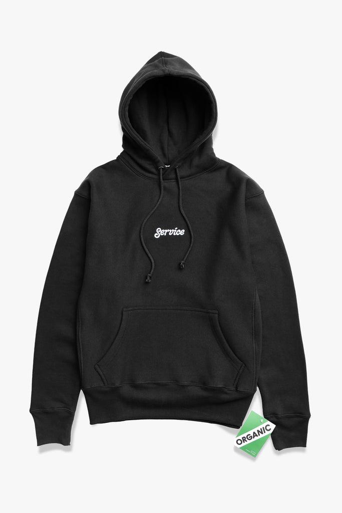 12oz Service Embroidered Hoodie - Black Product Image