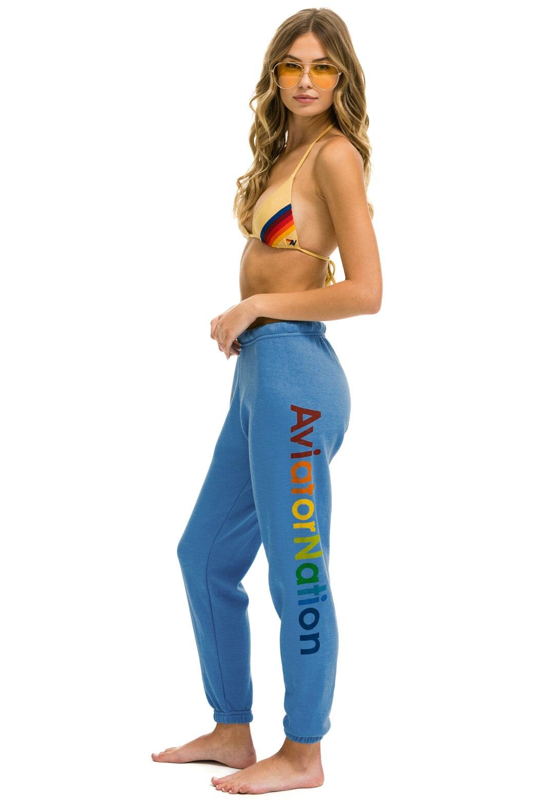 AVIATOR NATION ASPEN SWEATPANTS - COBALT Female Product Image