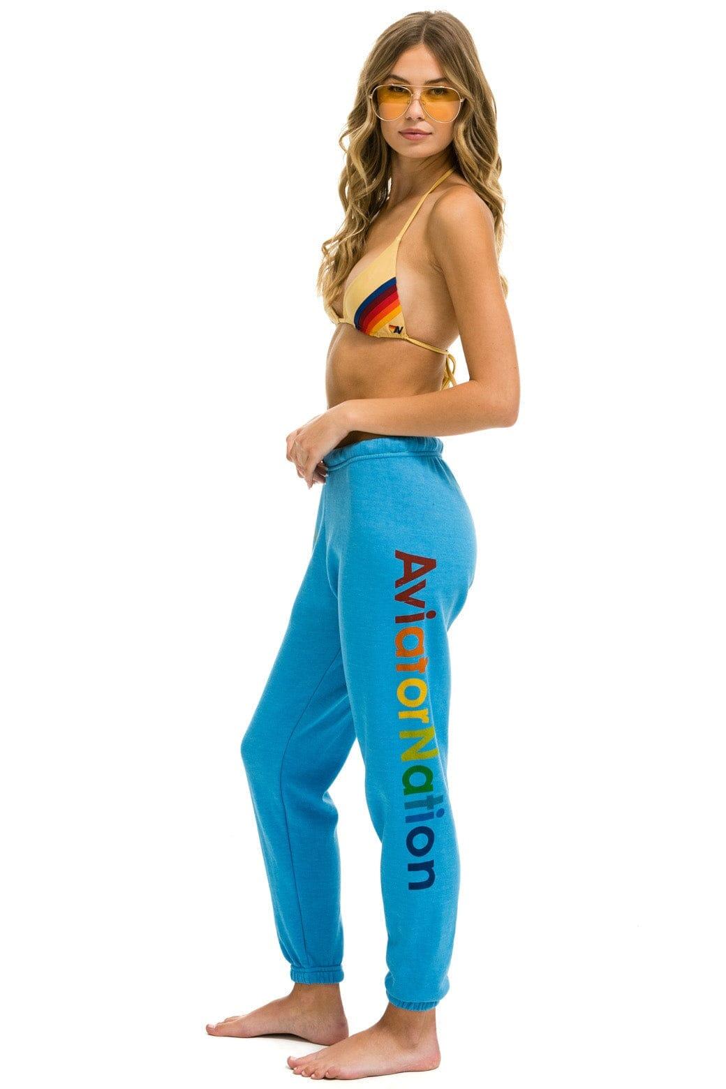 AVIATOR NATION NASHVILLE SWEATPANTS - OCEAN Female Product Image