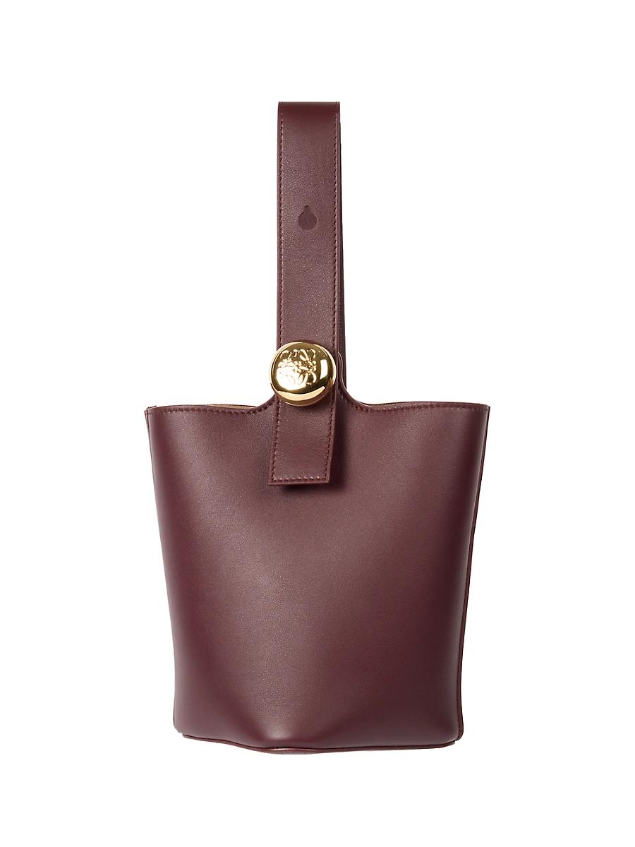 Mini Pebbled Leather Bucket Bag Product Image