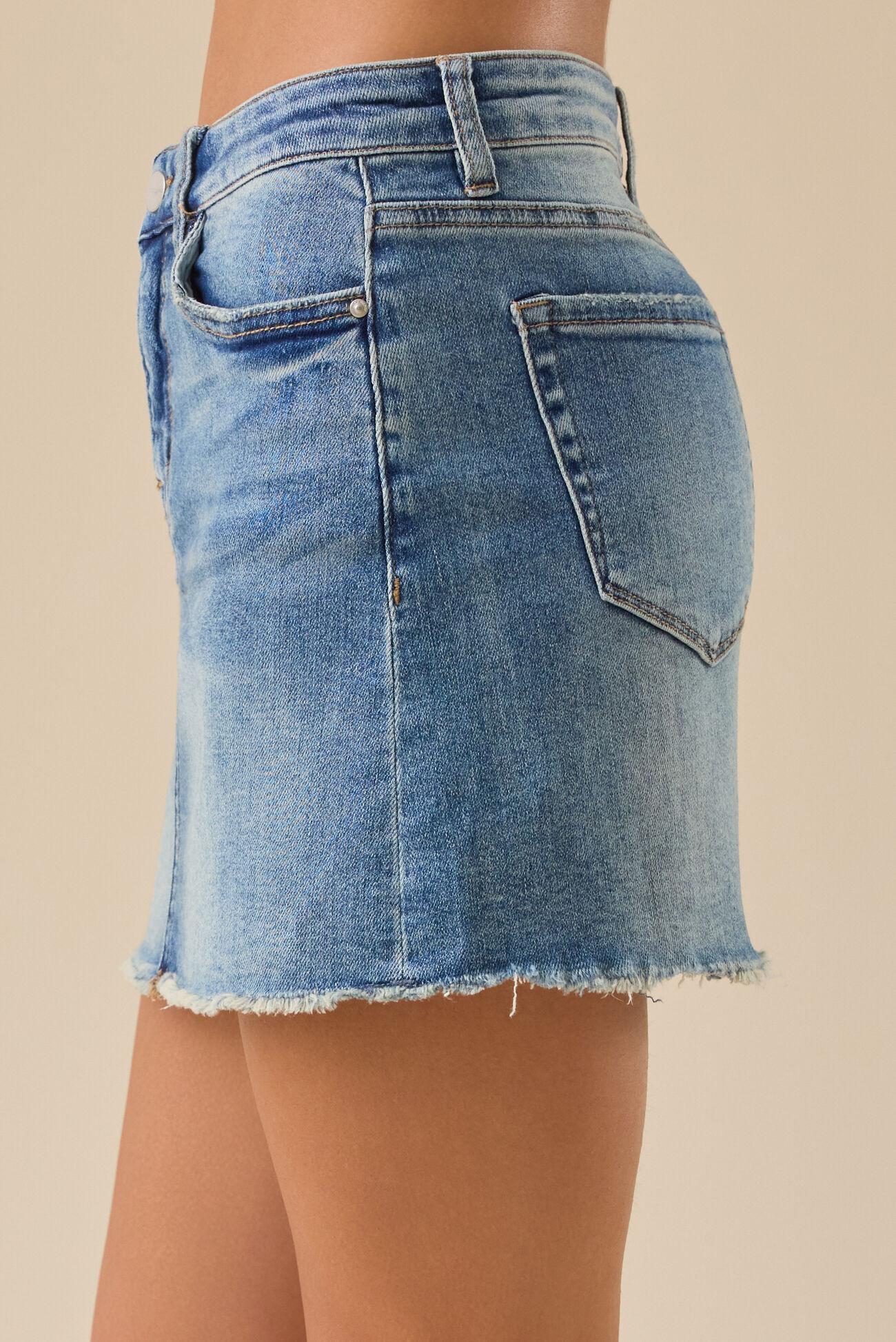 Liz Denim Mini Skirt Product Image