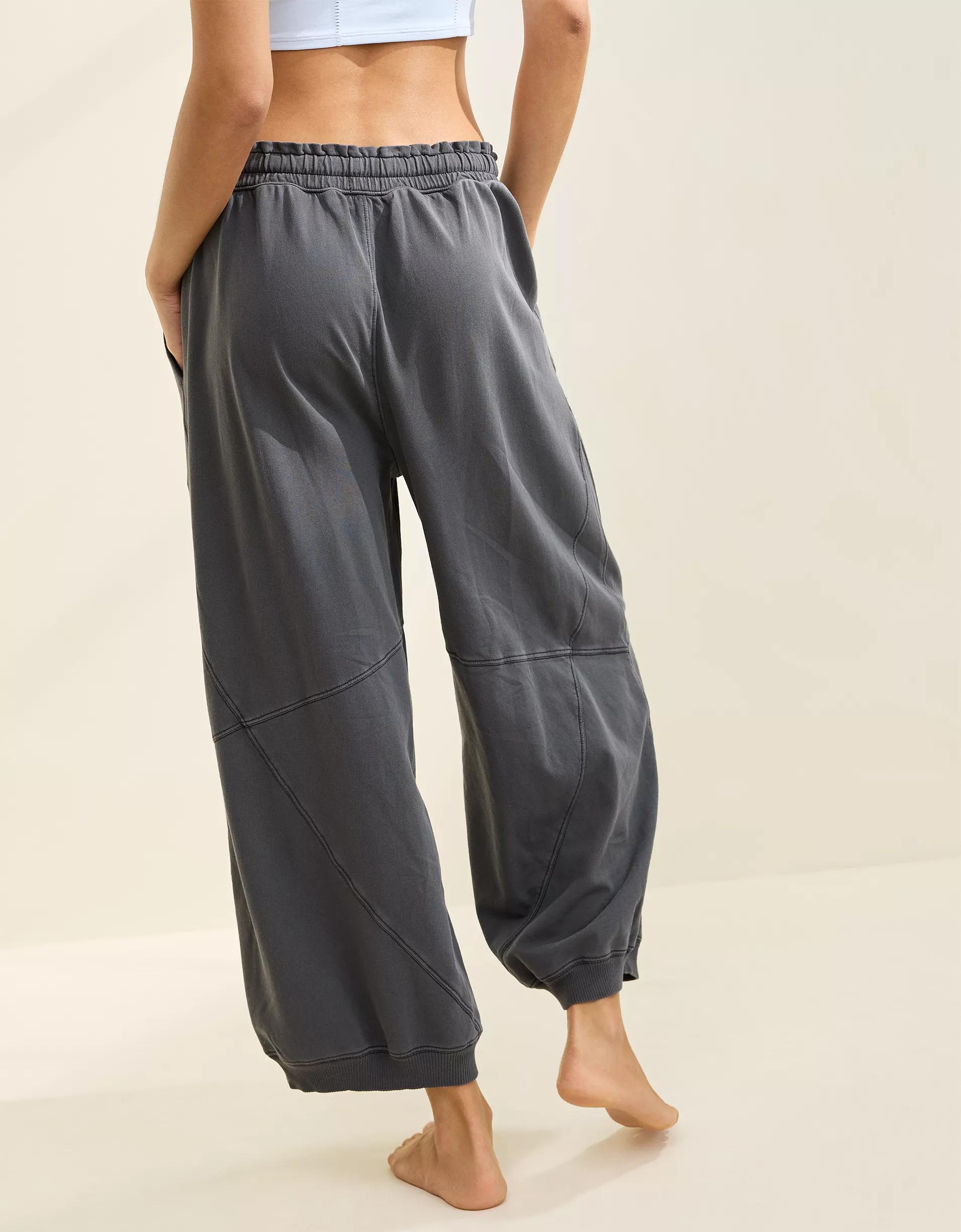 Aerie Baggy Barrel Leg Fleece Pant Product Image