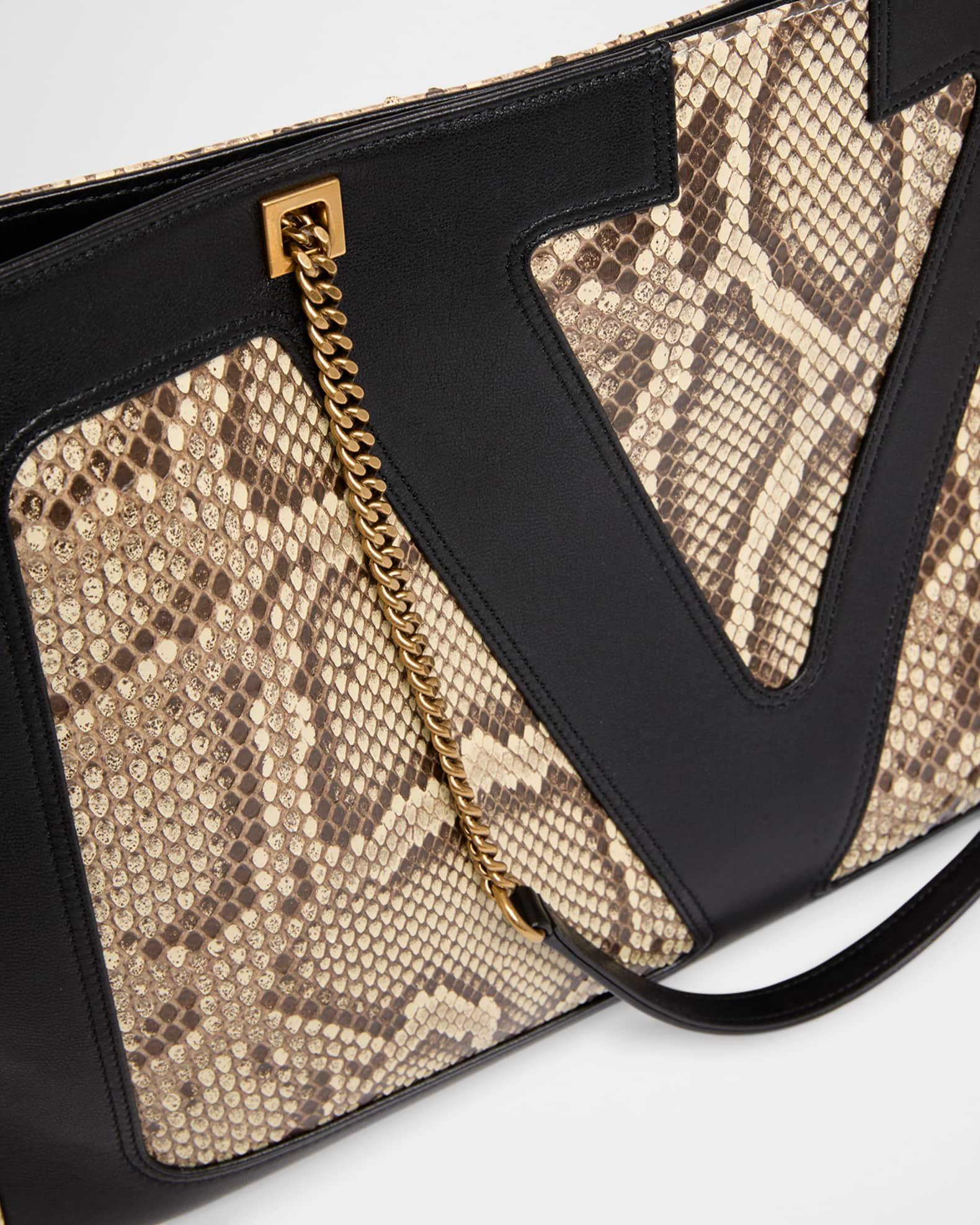 Viva Superstar Snakeskin & Leather Tote Bag Product Image