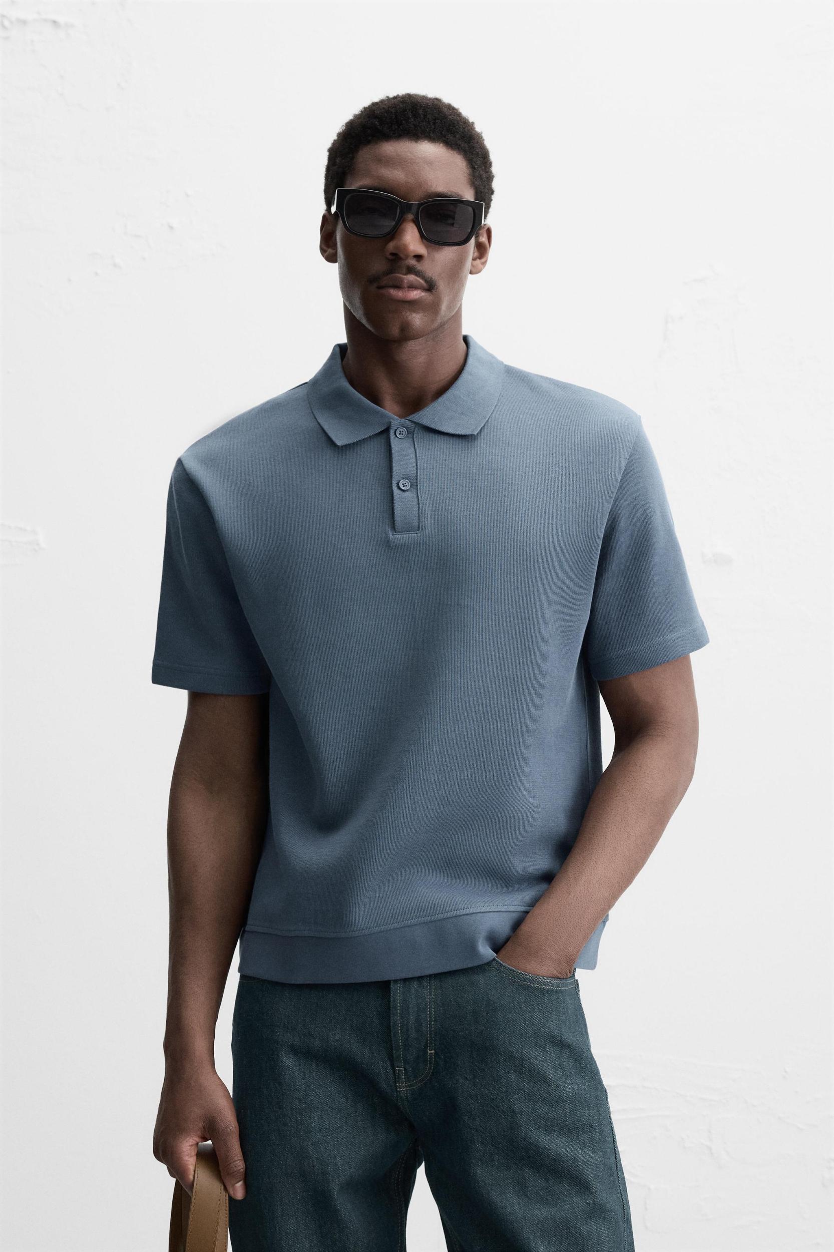 INTERLOCK TEXTURED POLO Product Image