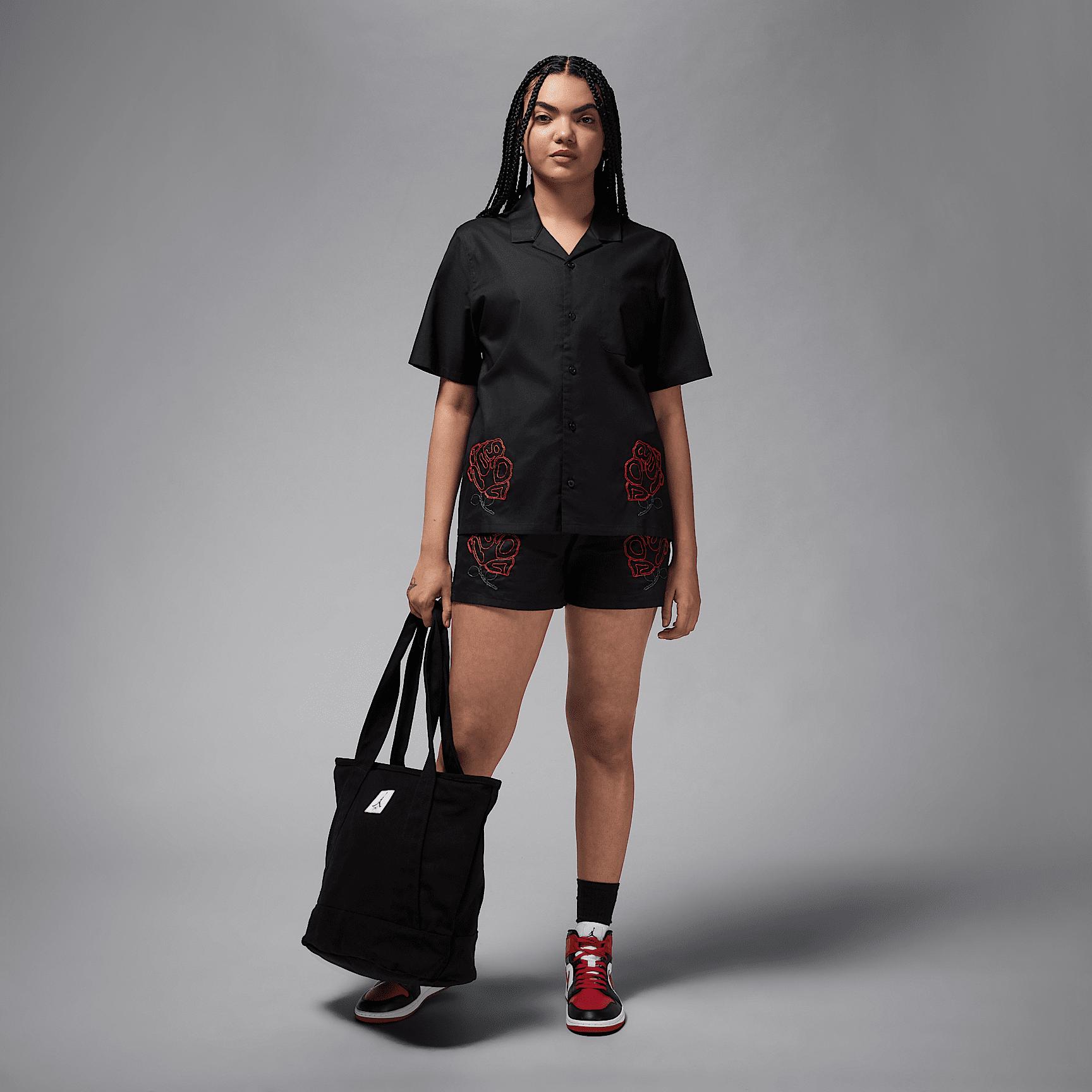 Women's Jordan Short-Sleeve Woven Top Product Image