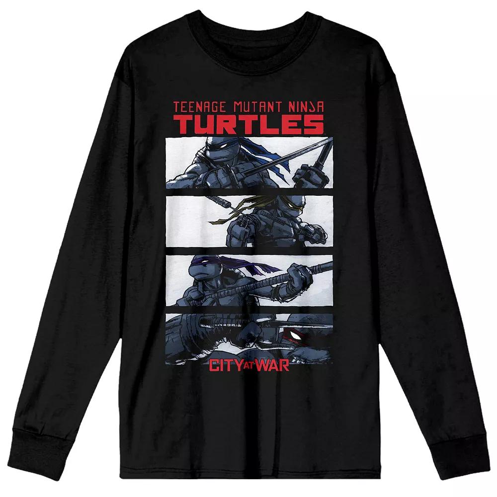 Men's Nickelodeon Teenage Mutant Ninja Turtles City At War Graphic Tee, Size: Small, Black Product Image