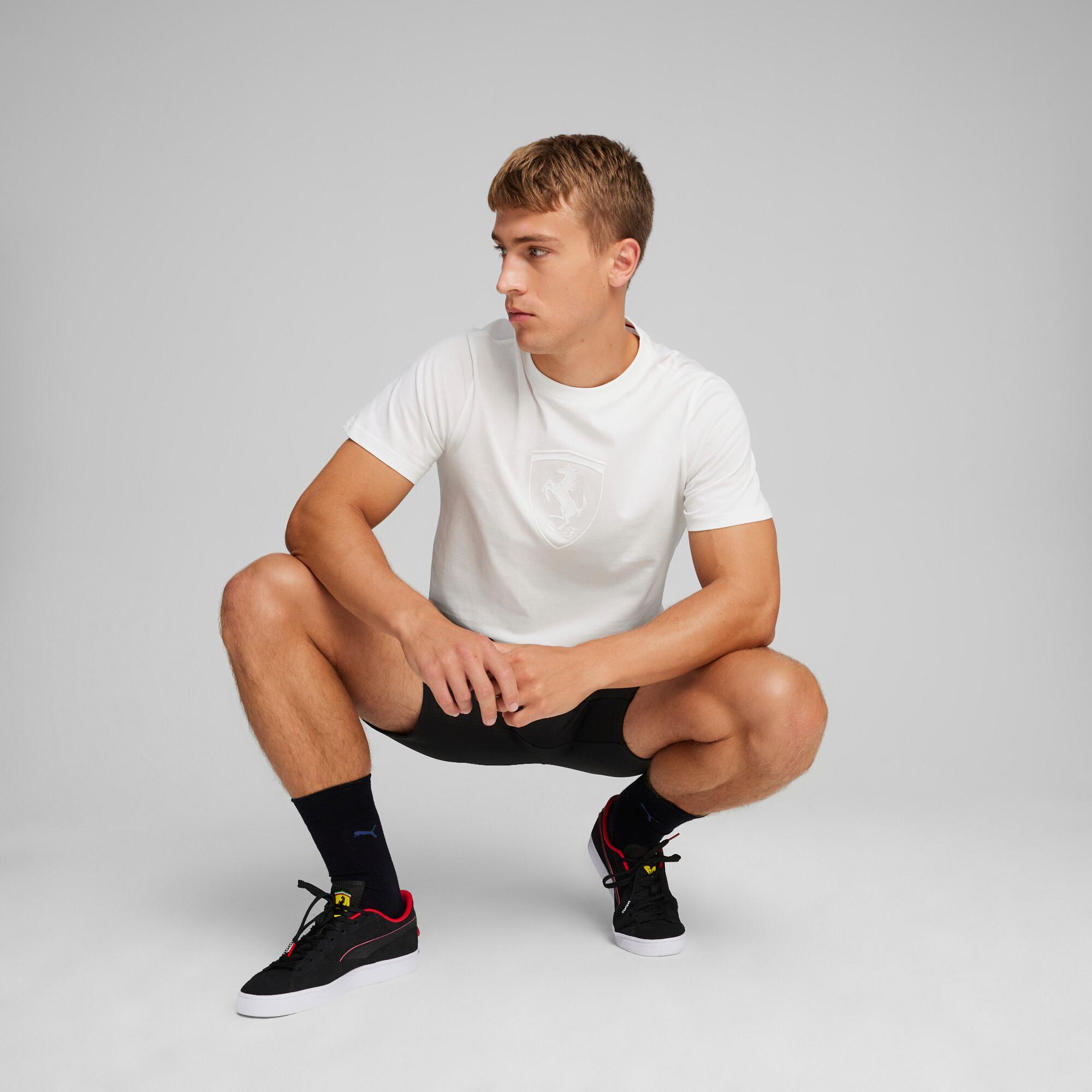 PUMA Scuderia Ferrari Race Big Shield Men's Motorsport Tonal T-Shirt Product Image