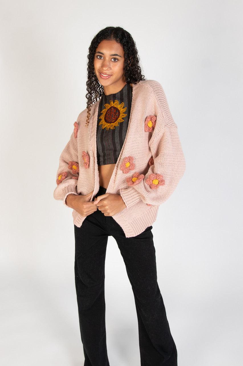 3D Applique Cardigan Product Image