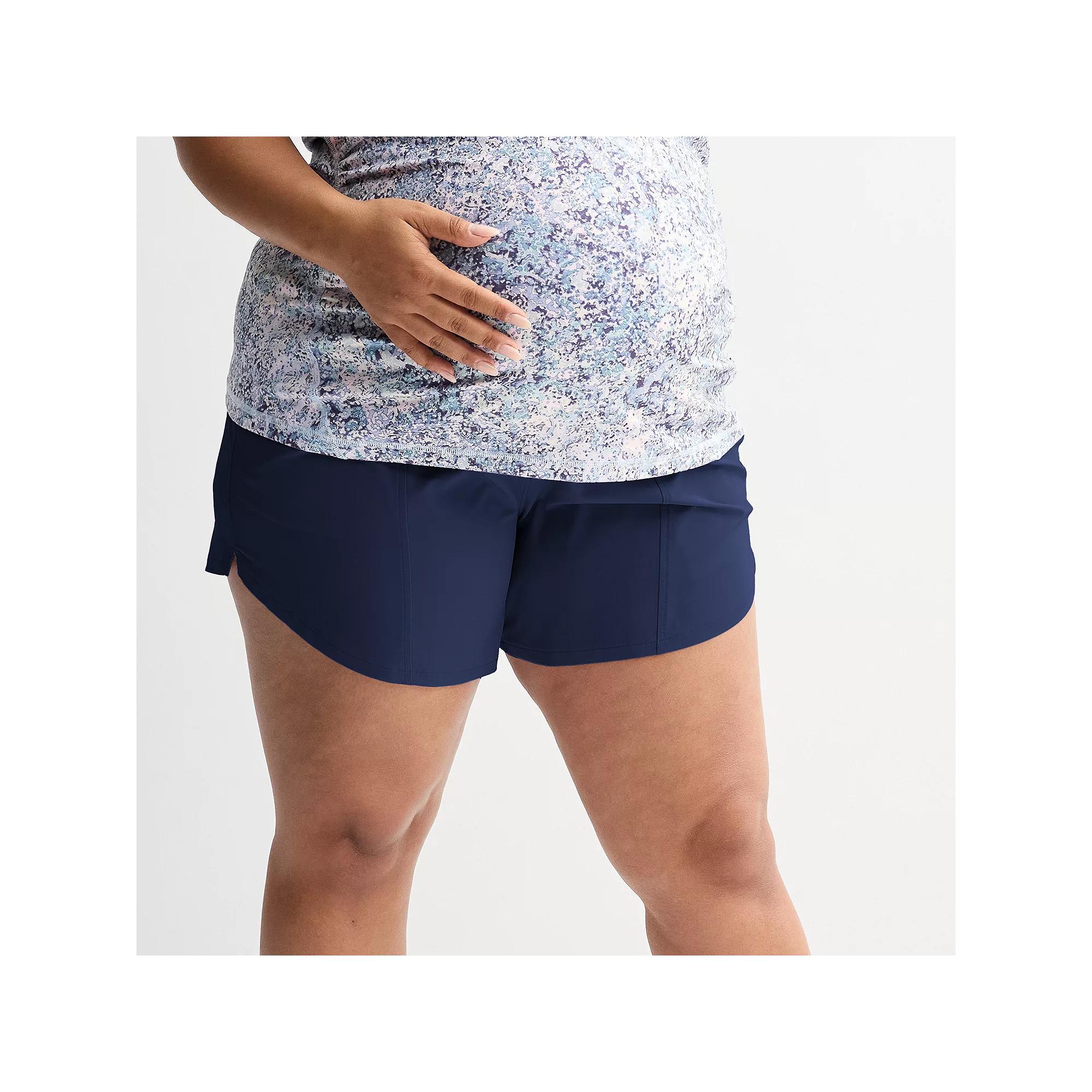 Plus Size Tek Gear Multi-Purpose Maternity Shorts, Womens Product Image