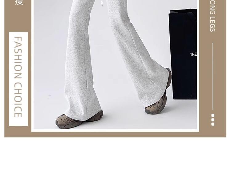 Drawstring Waist Bootcut Sweatpants Product Image