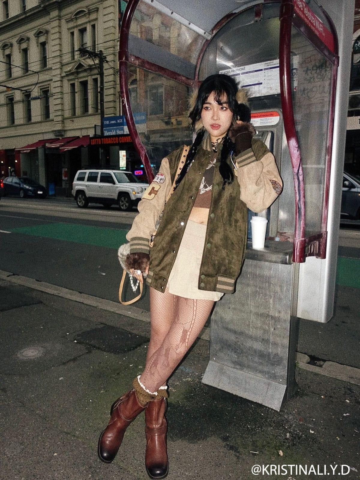 Aelfric Eden Suede Varsity Jacket Product Image