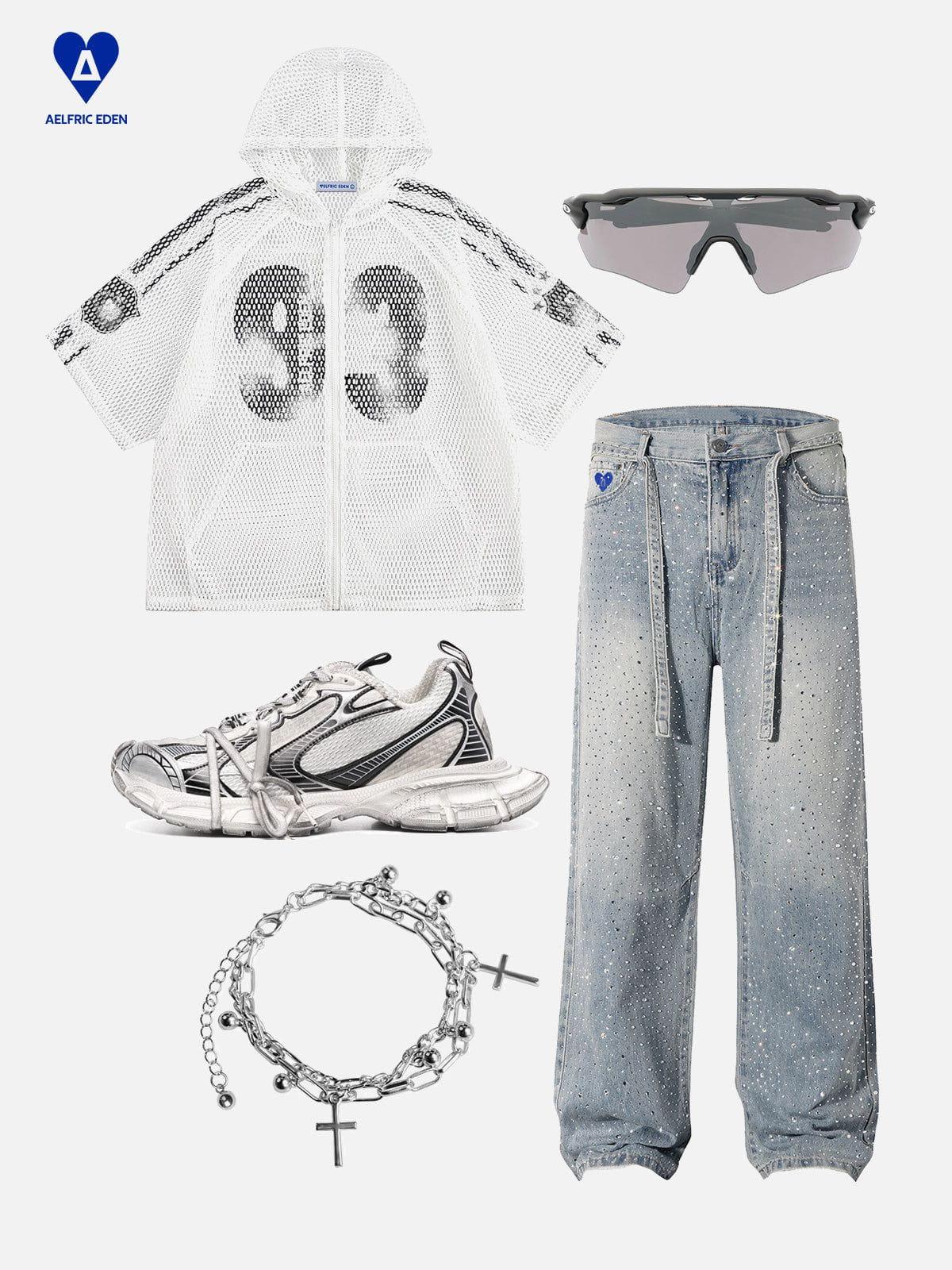 Aelfric Eden 83 Mesh Zip Up Hooded Tee Product Image