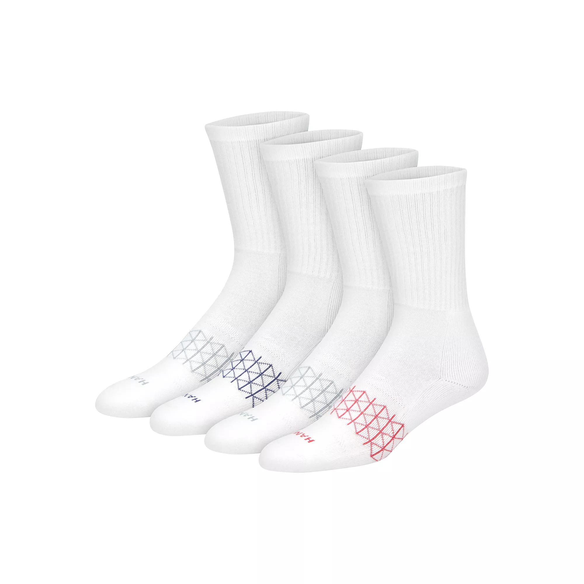 Men's Hanes® 3+1 Bonus Pack Ultimate Absolute Comfort Crew Socks,  Product Image