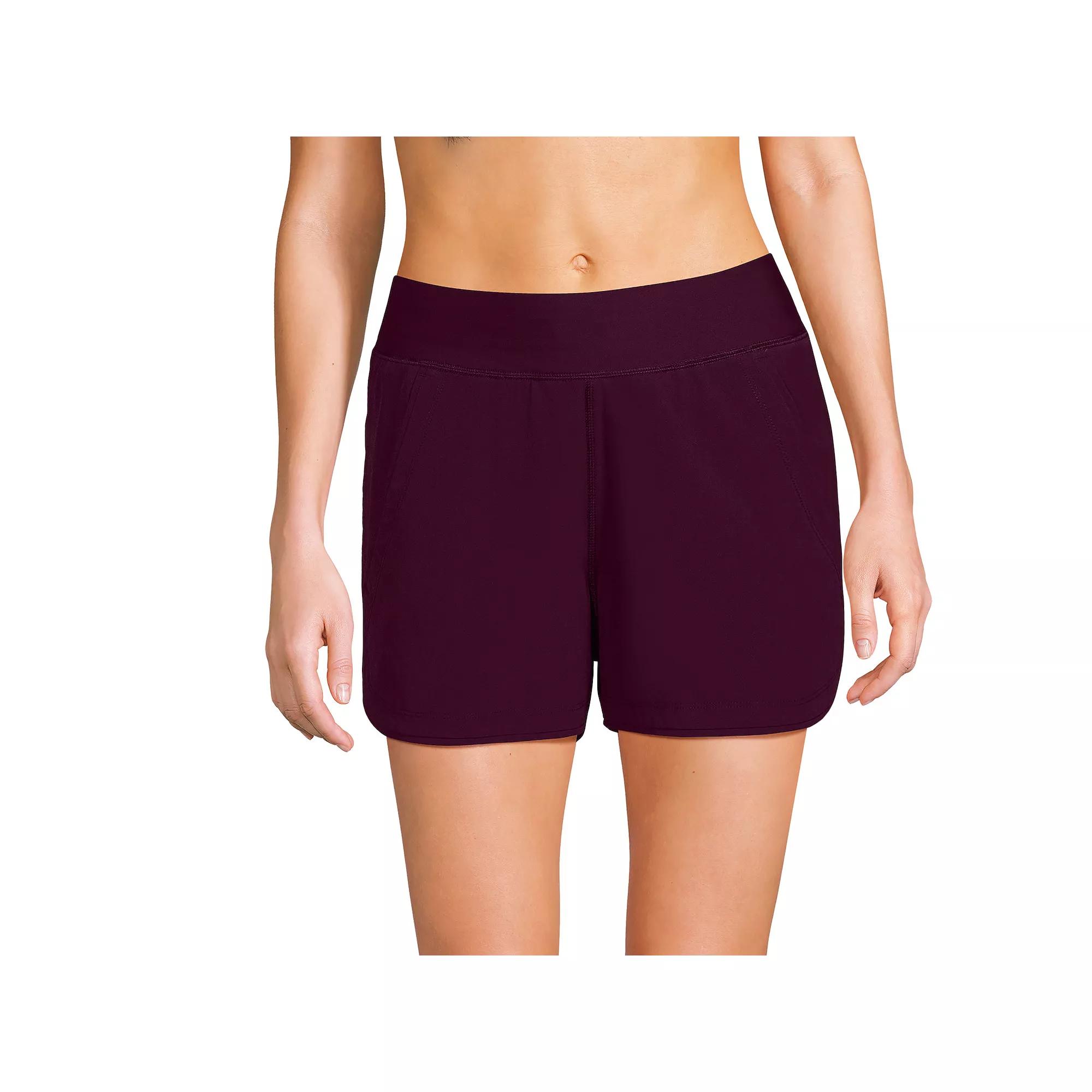 Women's Lands' End 3" Quick Dry Swim Shorts With Panty,  Product Image