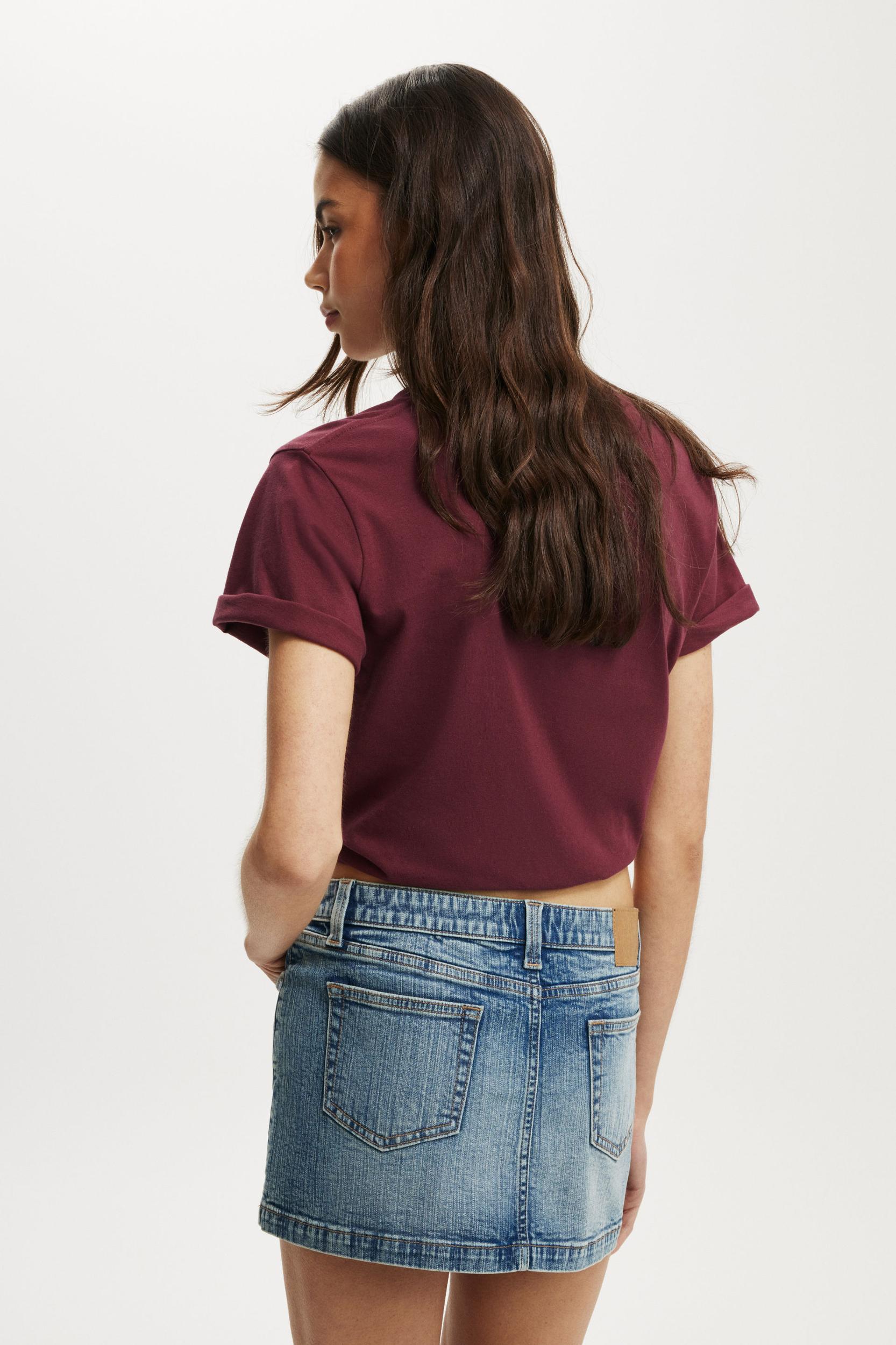 Micro Low Denim Skirt Product Image