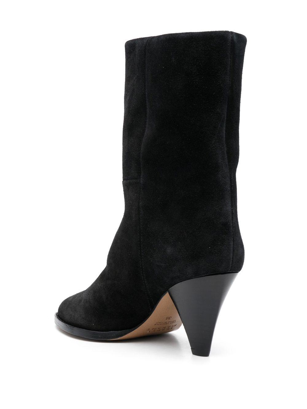ISABEL MARANT Rouxa Suede 85mm Boots In Black Product Image