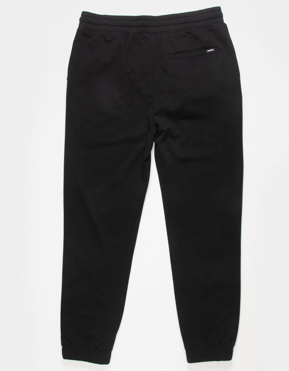 RSQ Mens Fleece Jogger Sweatpants - BLACK Product Image
