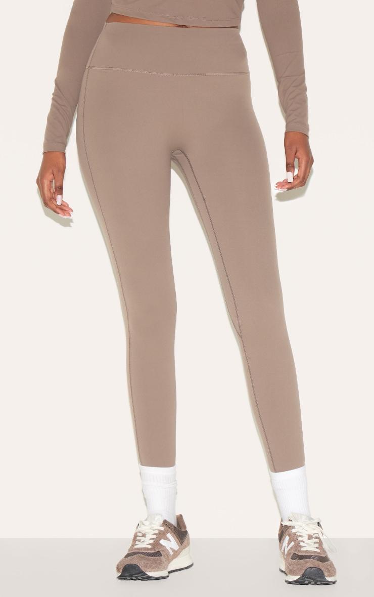 Brown Ultimate Sculpt High Waist Gym Leggings Product Image