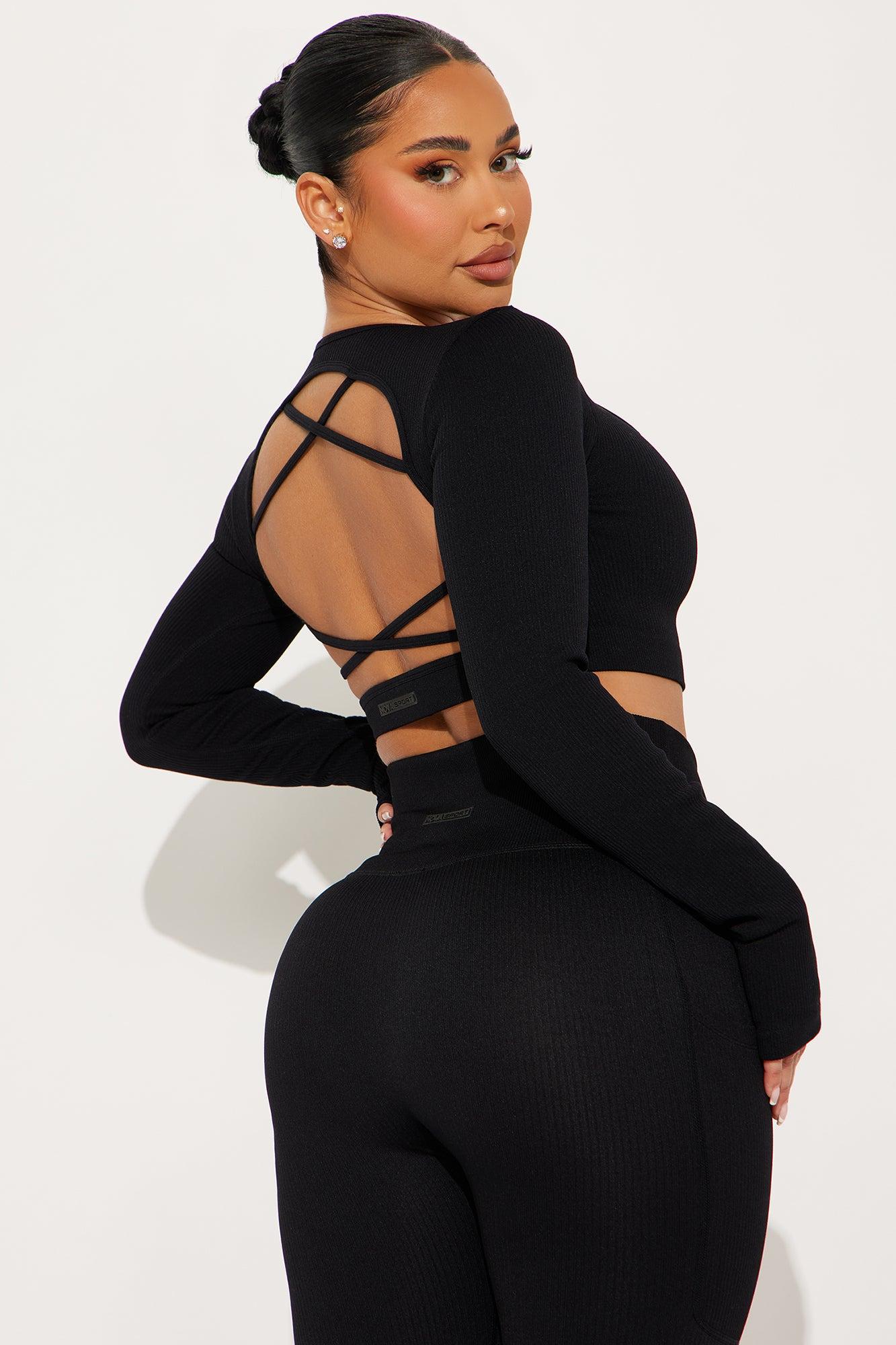 Resistance Effortless Seamless Active Top - Black Product Image