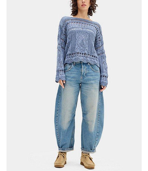 BDG Urban Outfitters Renae Logo-Pocket Barrel Jeans Product Image