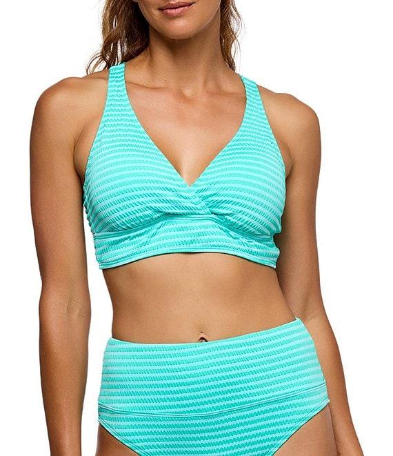 Next by Athena Coronado Stripe Harmony Rib Texture High Waist Swim Bottom Product Image