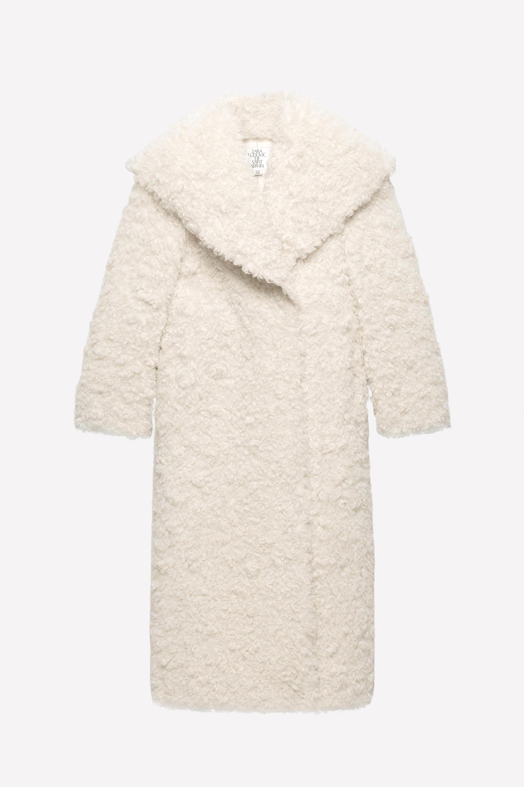 LUDOVIC DE SAINT SERNIN x ZARA FLEECE COAT Product Image