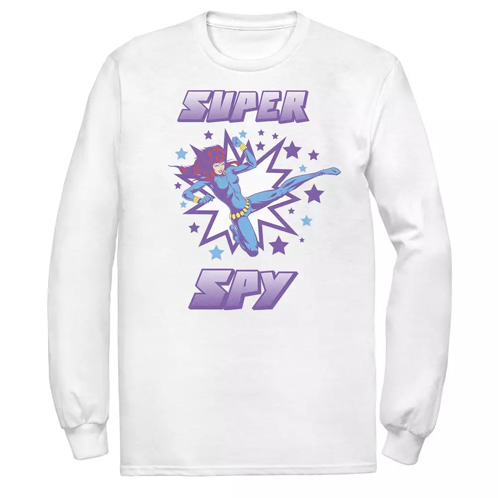 Men's Marvel Black Widow Retro Super Spy Tee,  Product Image