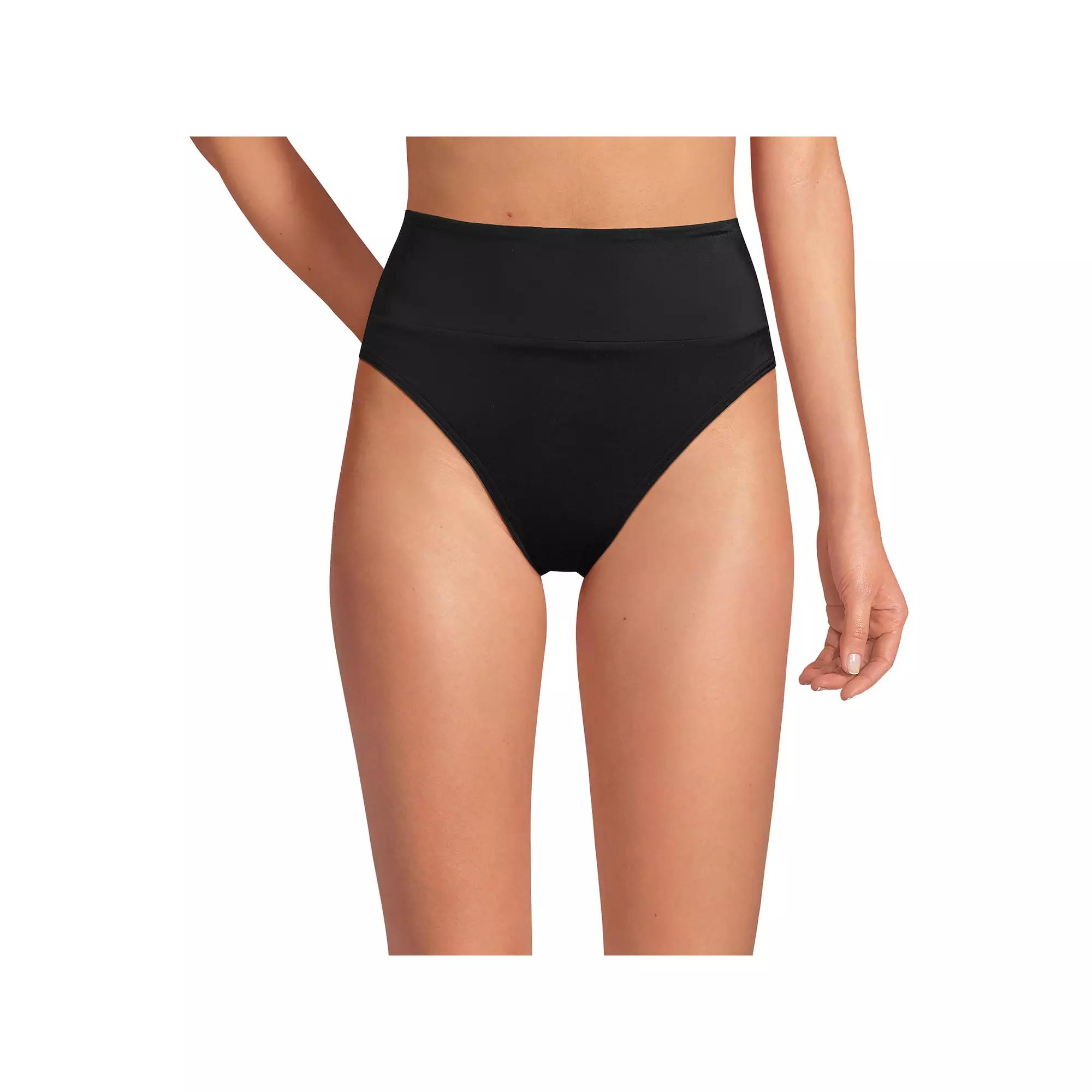 Women's Lands' End High-Waisted Swim Bottoms,  Product Image