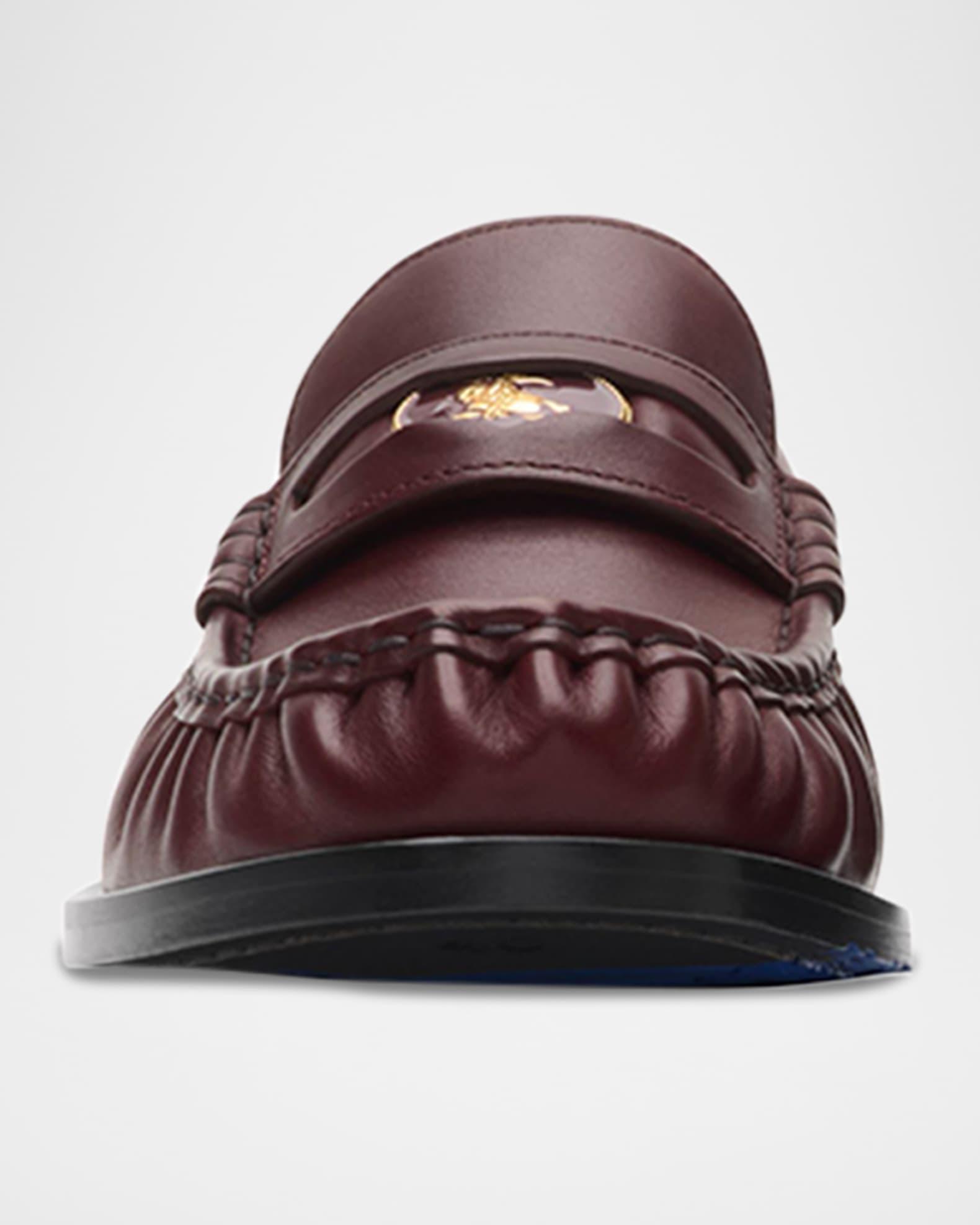 Cadet Grained Calf Leather Penny Loafers Product Image