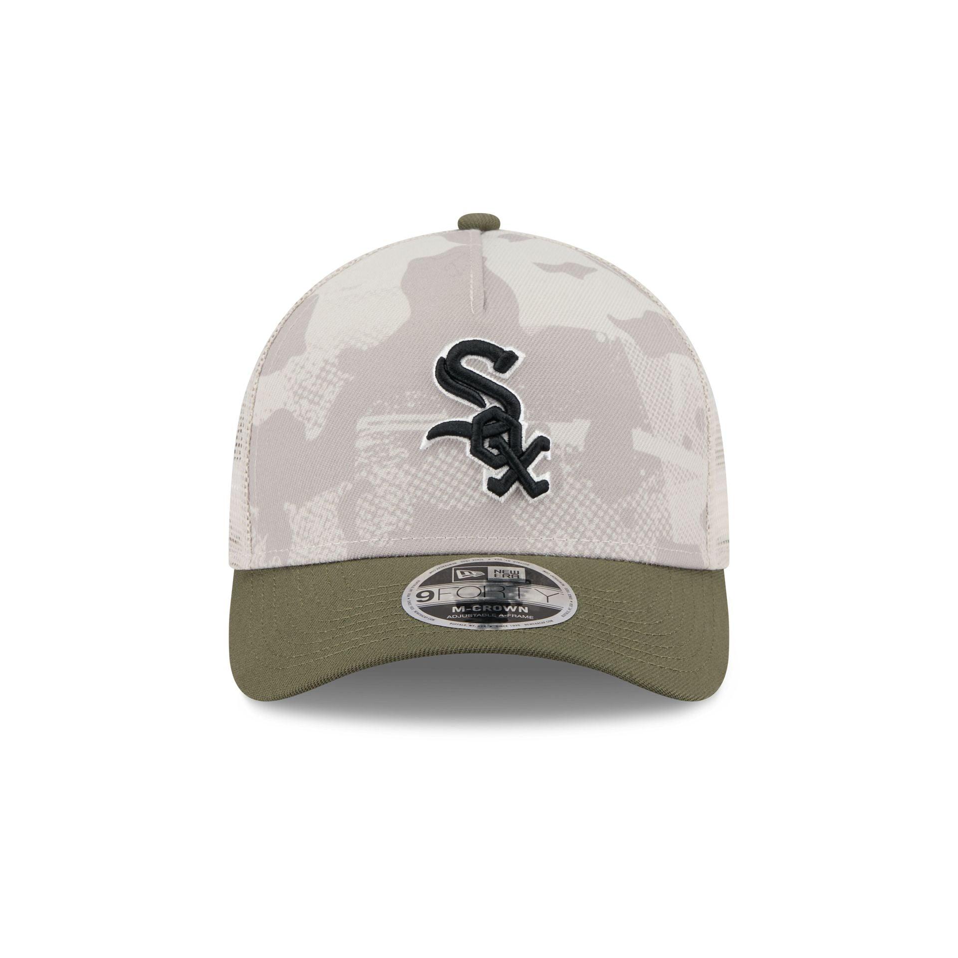 Chicago White Sox Armed Forces Day 2025 9FORTY M-Crown A-Frame Trucker Hat Male Product Image