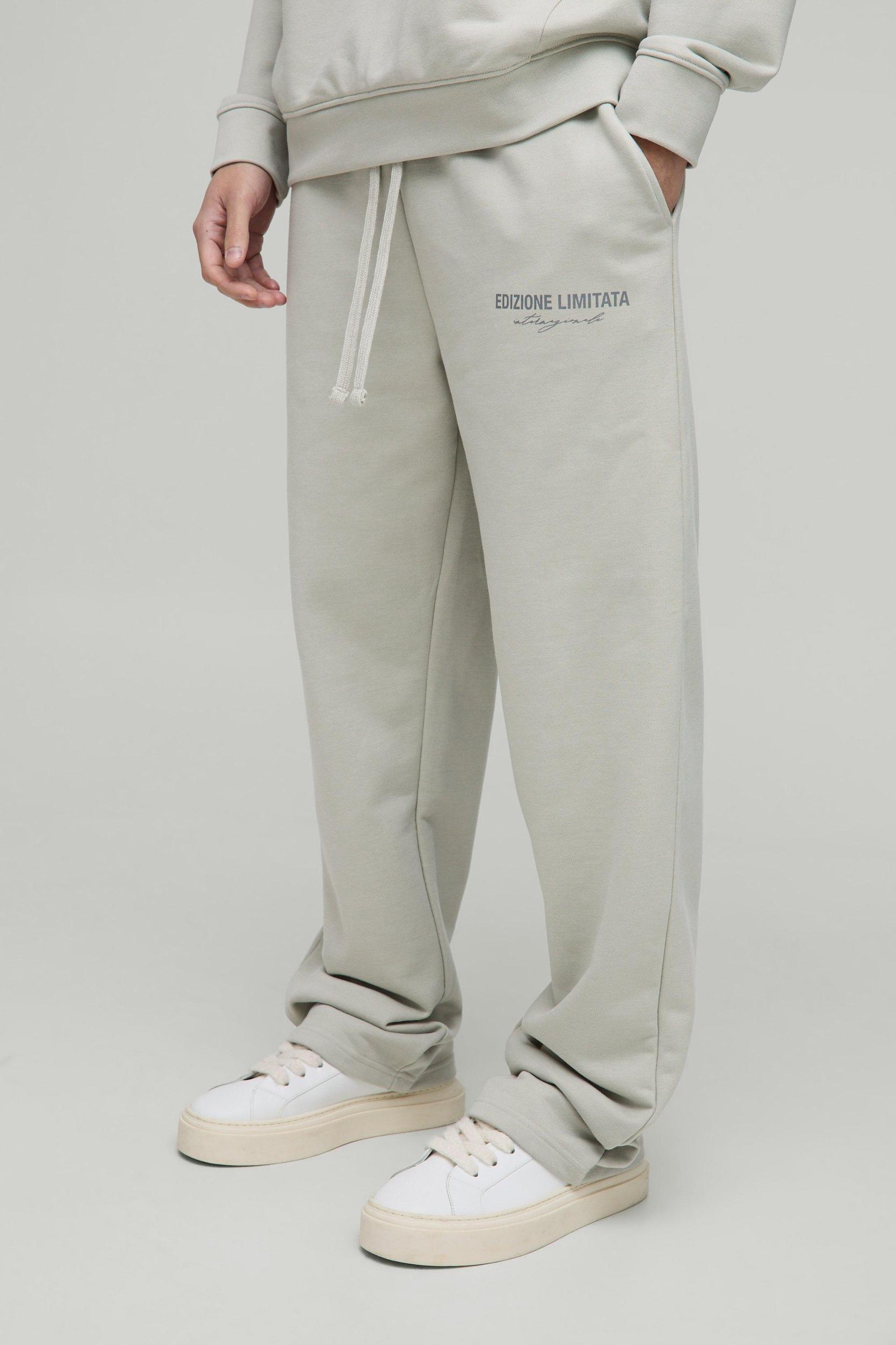 Relaxed Edizione Limitata Heavyweight Sweatpants | boohooMAN USA Product Image