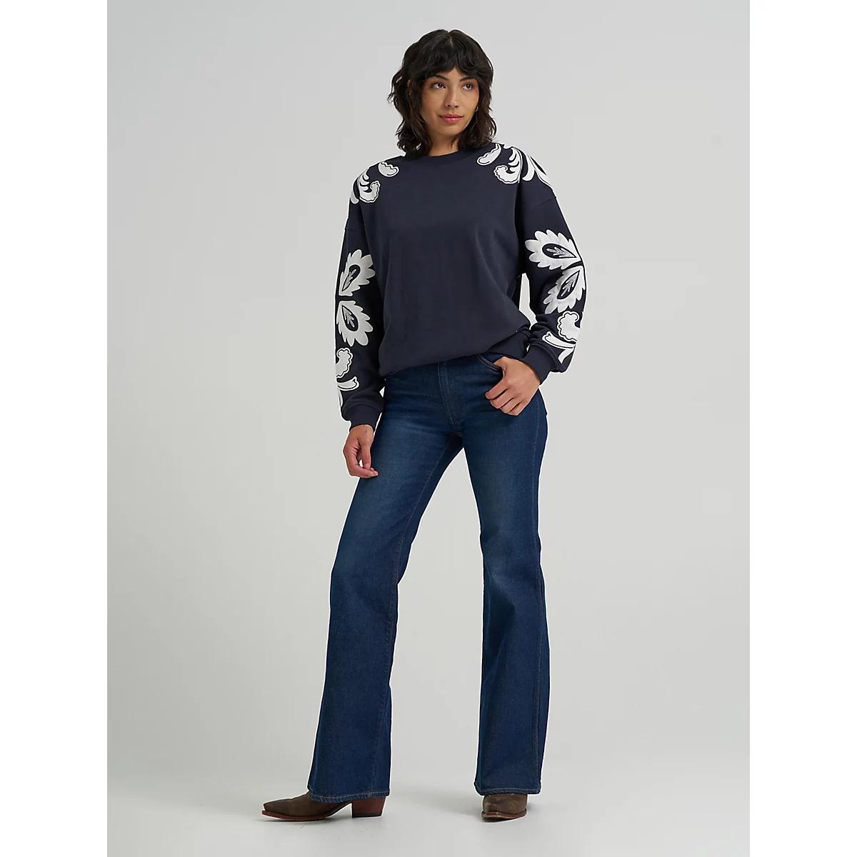 Women's 70's Flare Jean in Whirlpool Product Image
